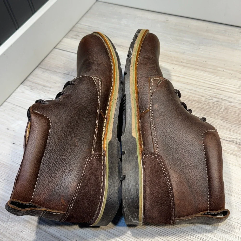 Clarks Edgewick Mid Chukka Men's‎ Sz 10M Brown Soft Cushion Ortholite Comfort